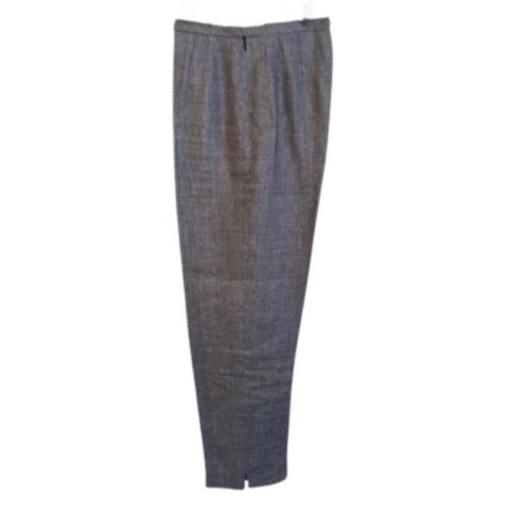 Talbots Black/White Irish Linen Pants Size 4